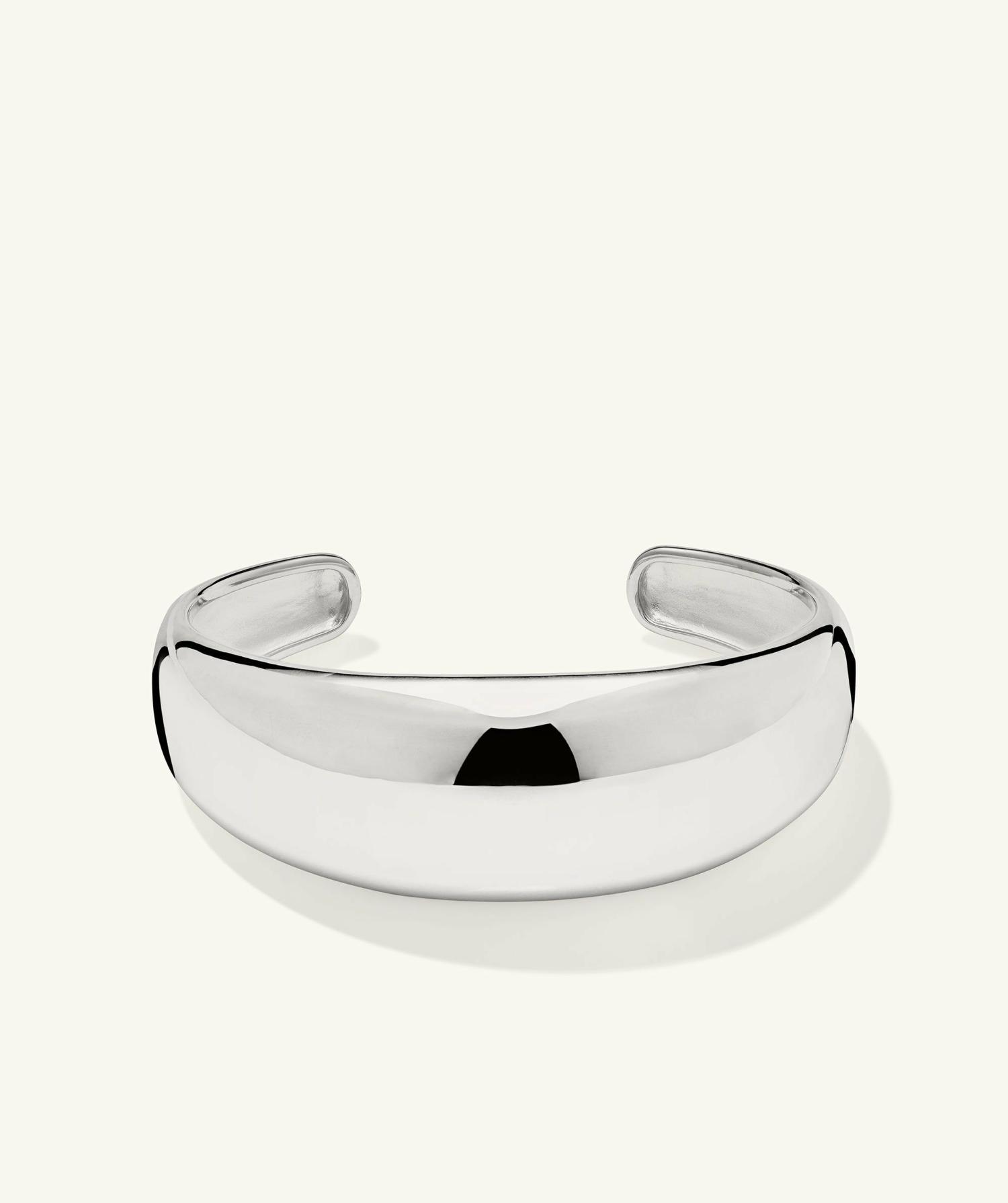 20mm Dôme Cuff Bracelet Sterling Silver | Womens Cuffs & Bangle Bracelets