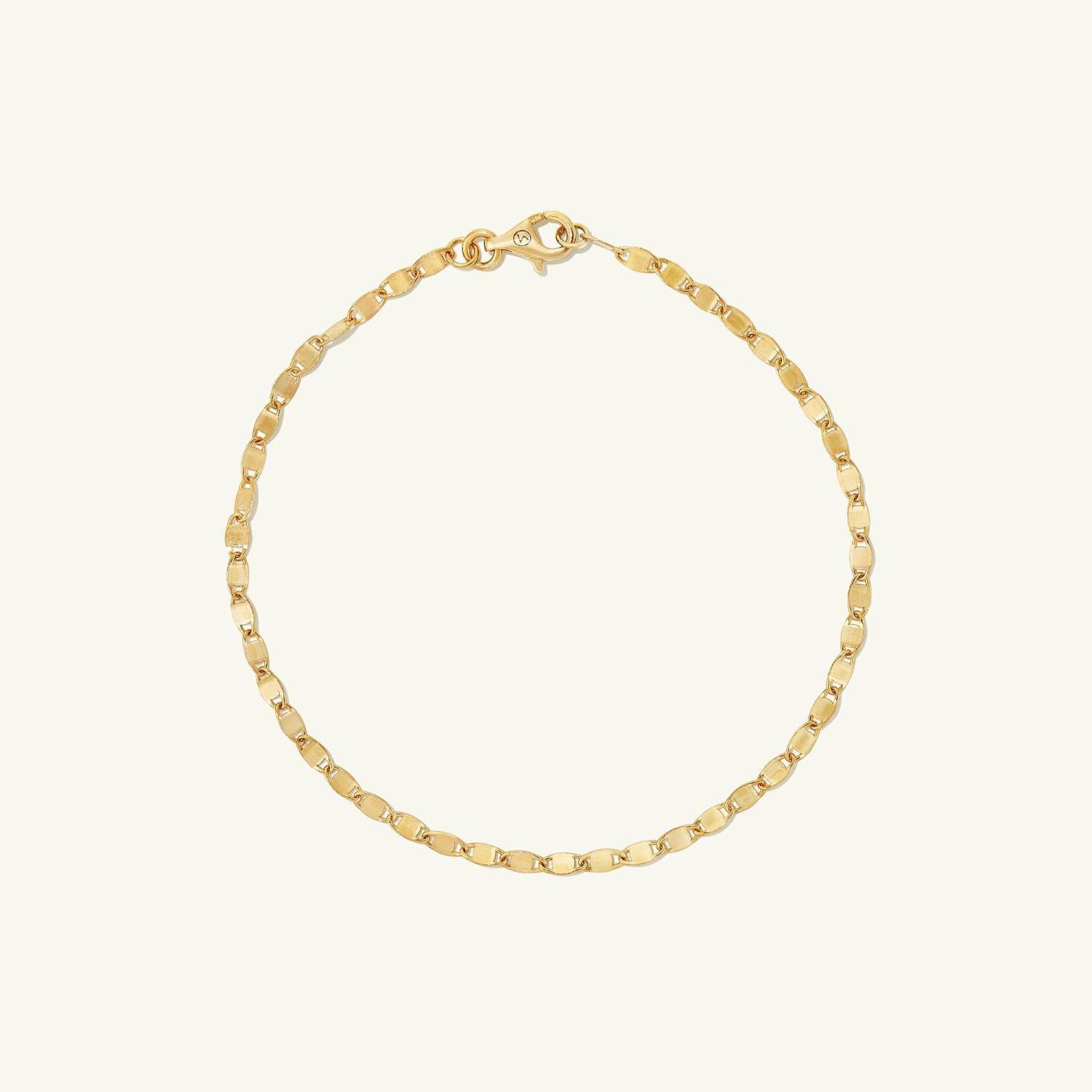 Anchor Chain Anklet 14k Yellow Gold | Womens Anklets