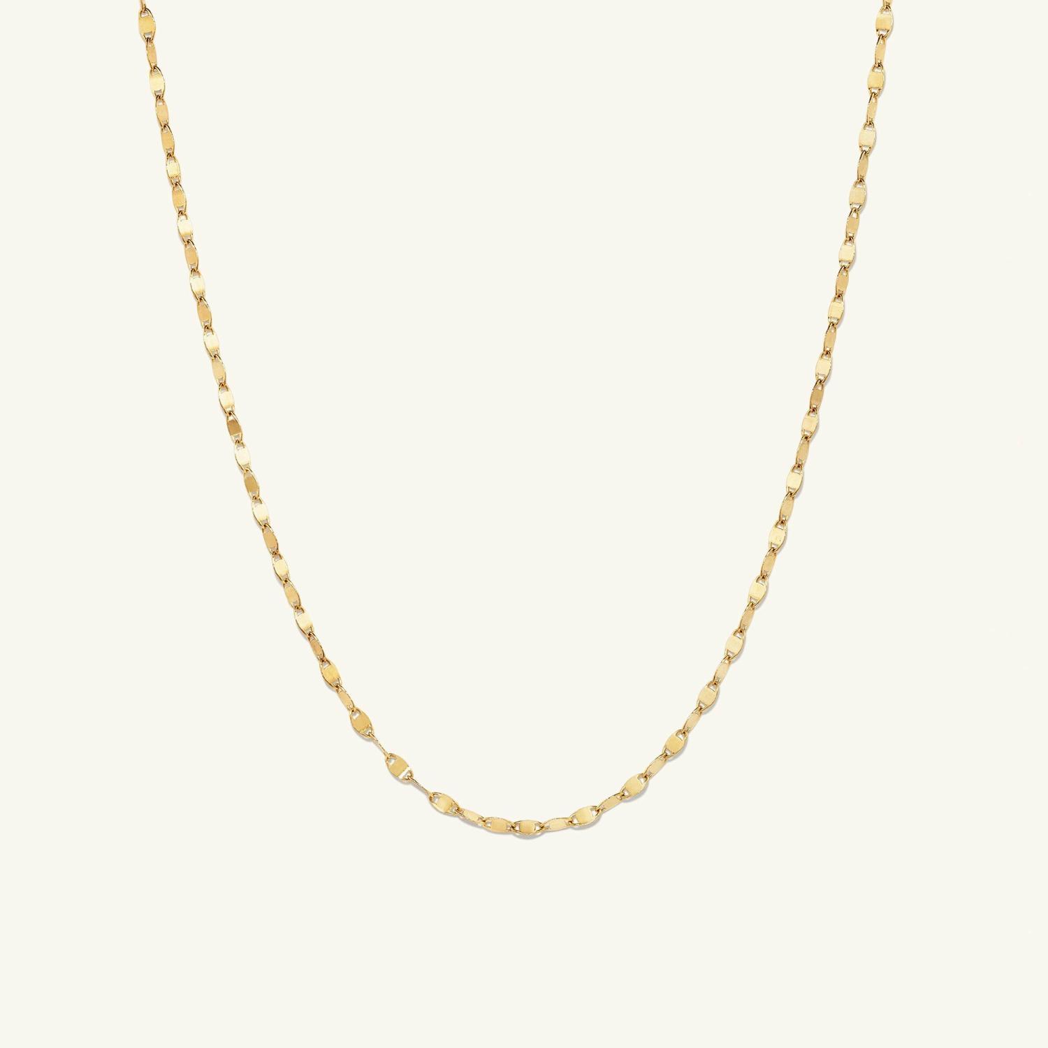 Anchor Chain Necklace 14k Yellow Gold | Womens Chain Necklaces