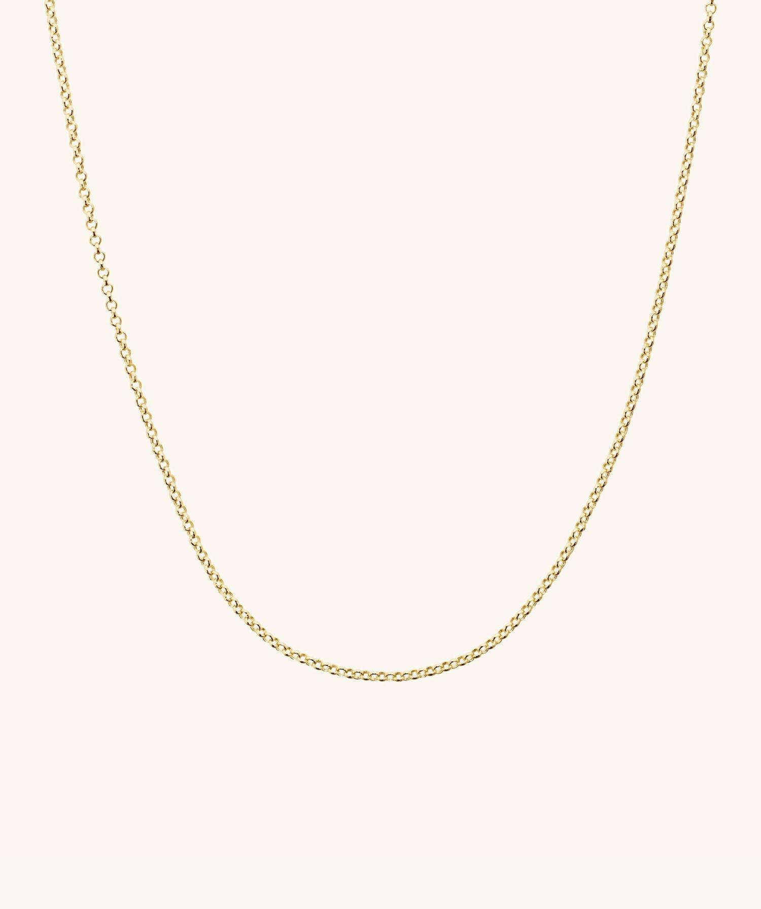 Baby Rolo Chain 14k Yellow Gold | Womens Chain Necklaces