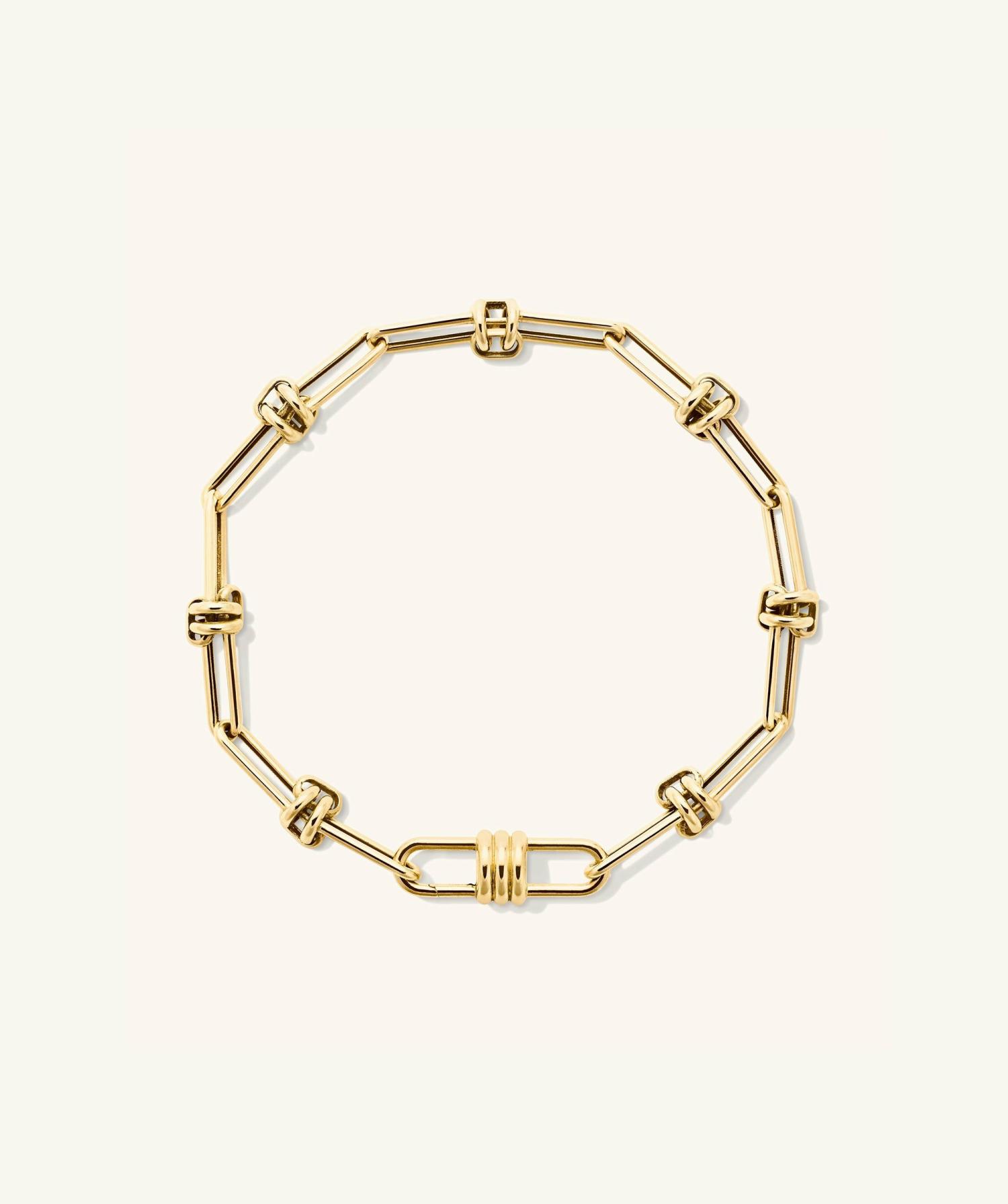 Base Chain Bracelet 14k Yellow Gold | Womens Charm Bracelets