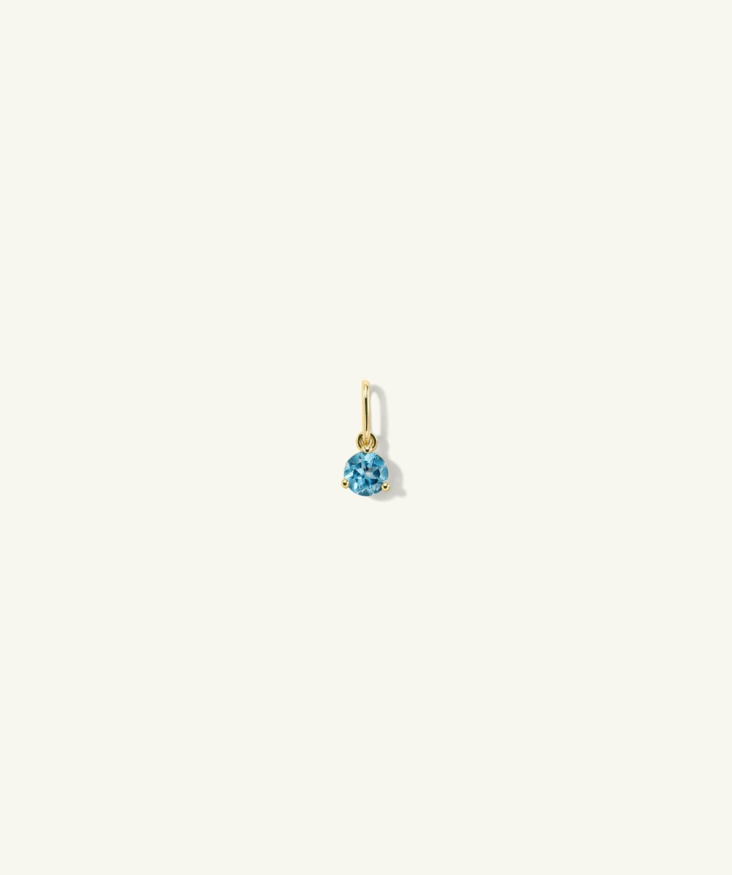 Birthstone Charm 14k Yellow Gold | Womens Necklace Charms