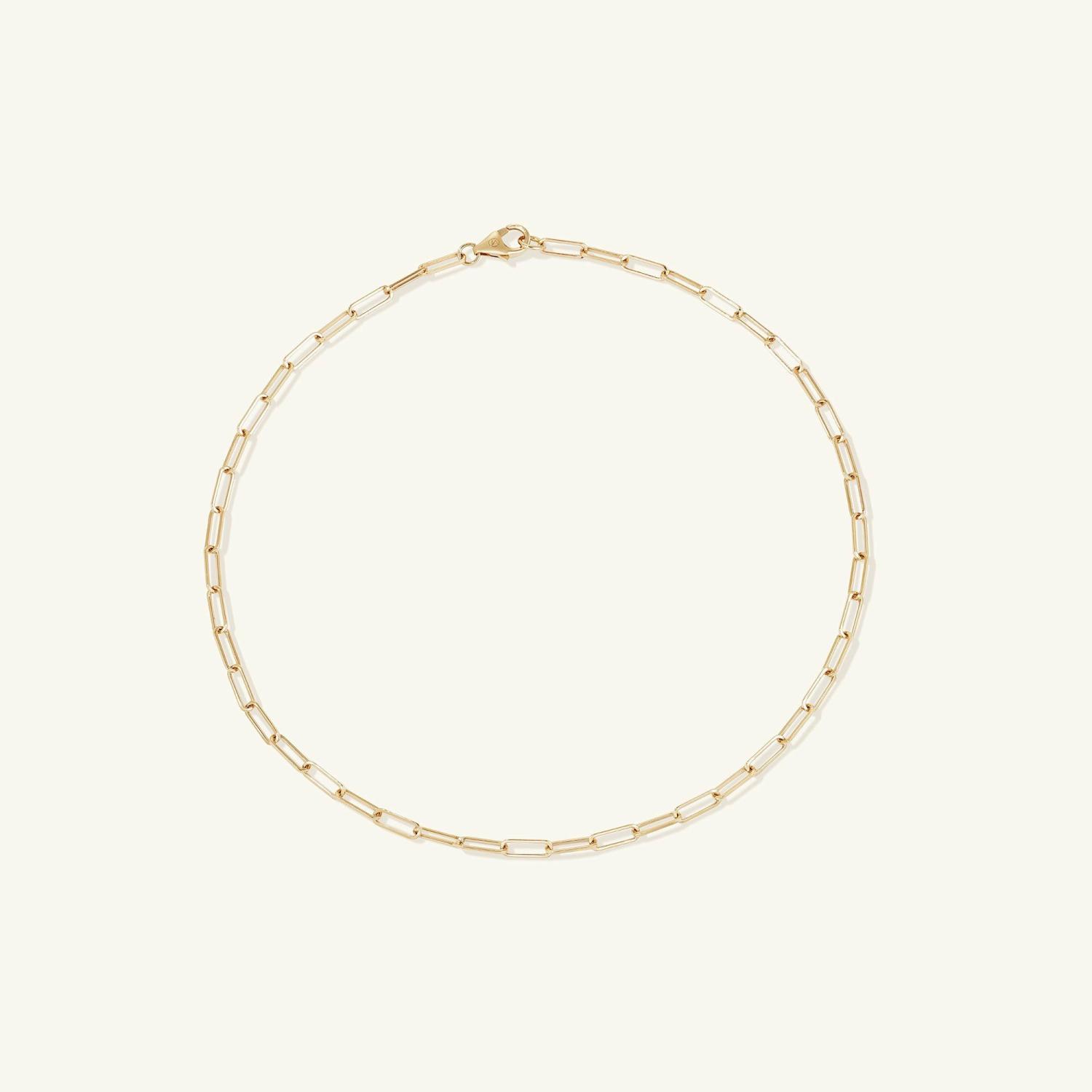 Boyfriend Bold Chain Anklet 14k Yellow Gold | Womens Anklets