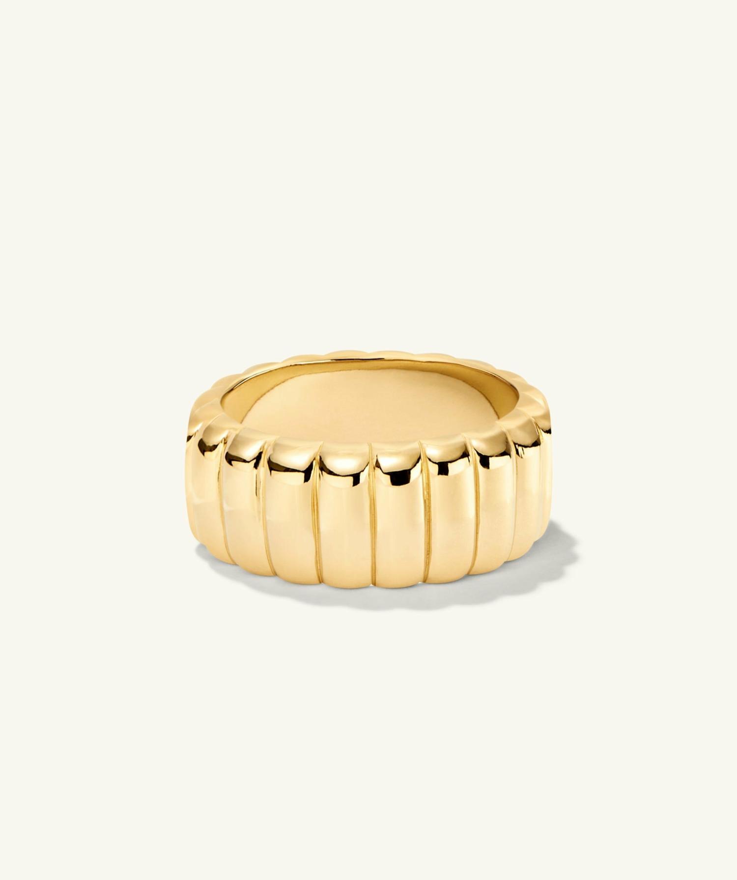 Charlotte Bold Ring Gold Vermeil | Womens Statement Rings