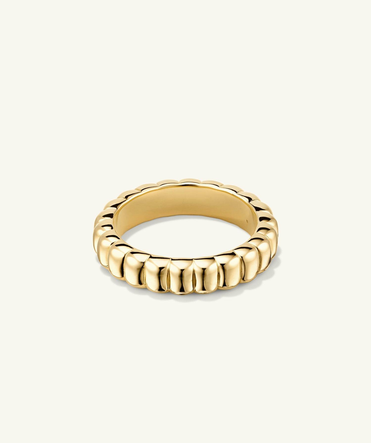 Charlotte Slim Ring Gold Vermeil | Womens Stackable Rings