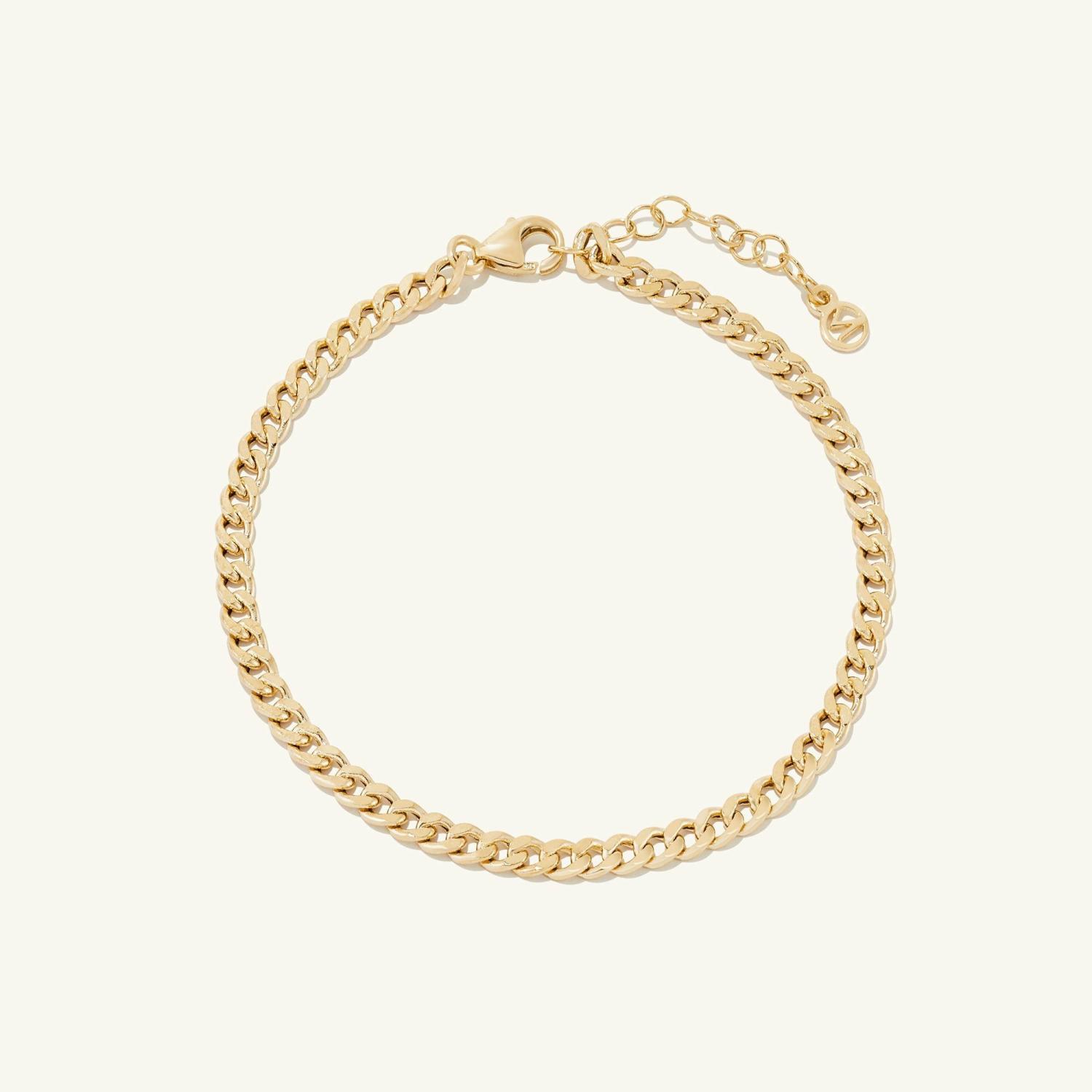 Curb Bracelet 14k Yellow Gold | Womens Chain Bracelets