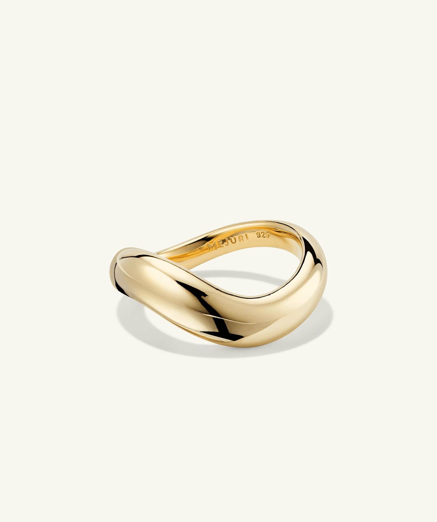 Dôme Figure Ring Gold Vermeil | Womens Statement Rings