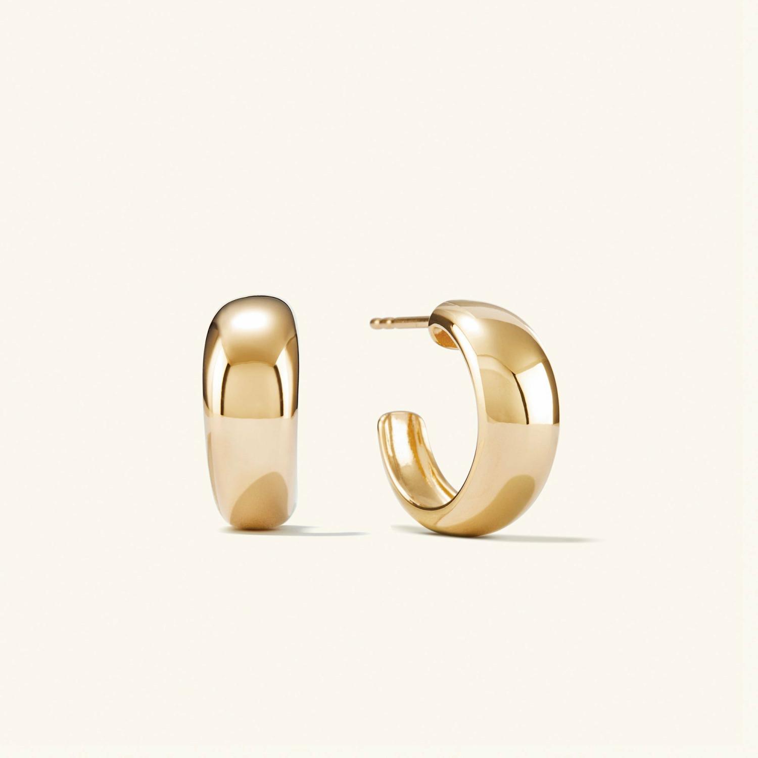 Dôme Hoops Gold Vermeil | Womens Hoop Earrings