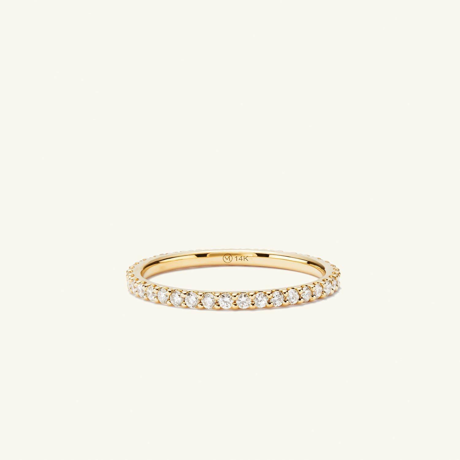 Diamond Eternity Band 14k Yellow Gold | Womens Engagement Rings