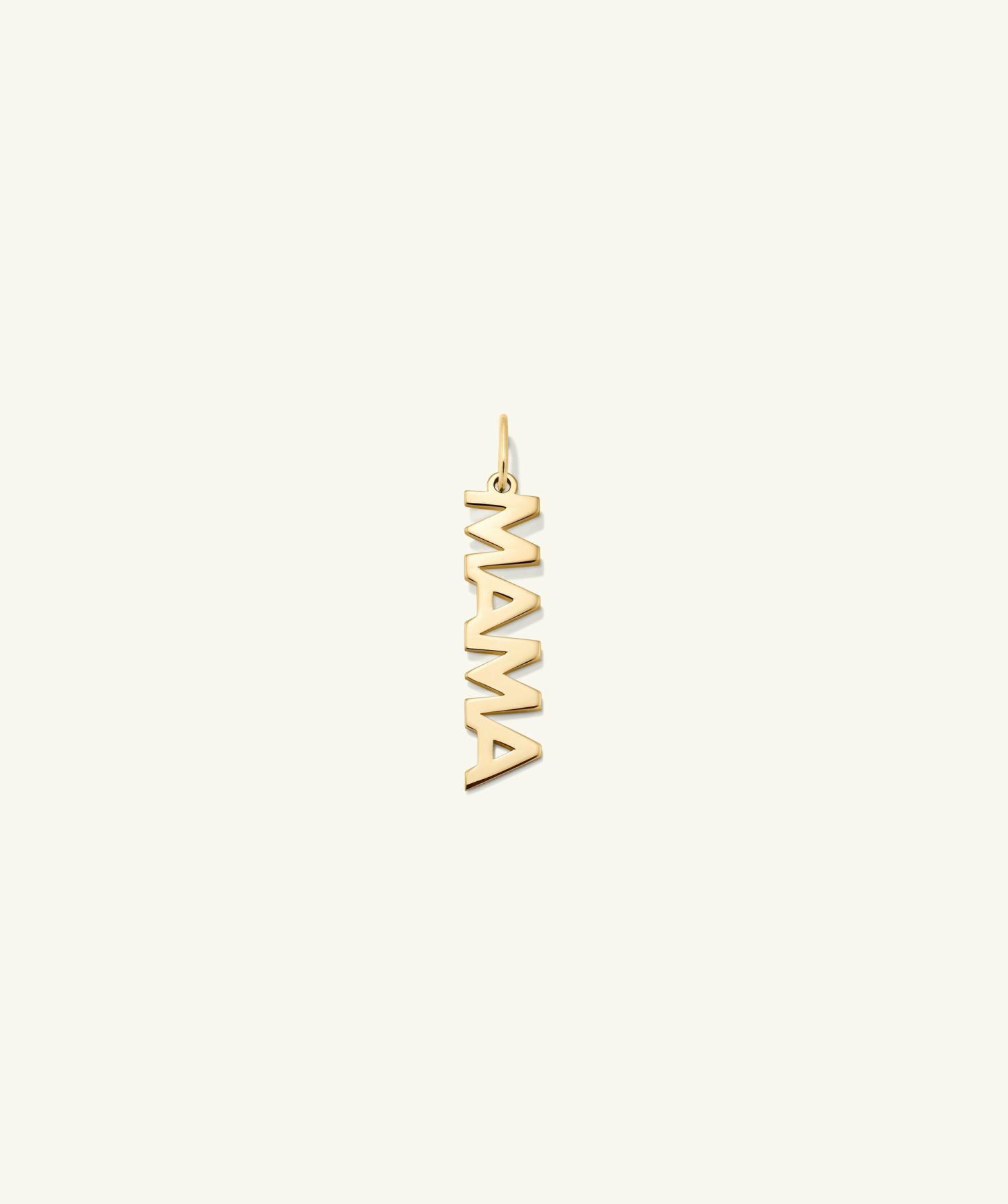 Mama Charm 14k Yellow Gold | Womens Necklace Charms