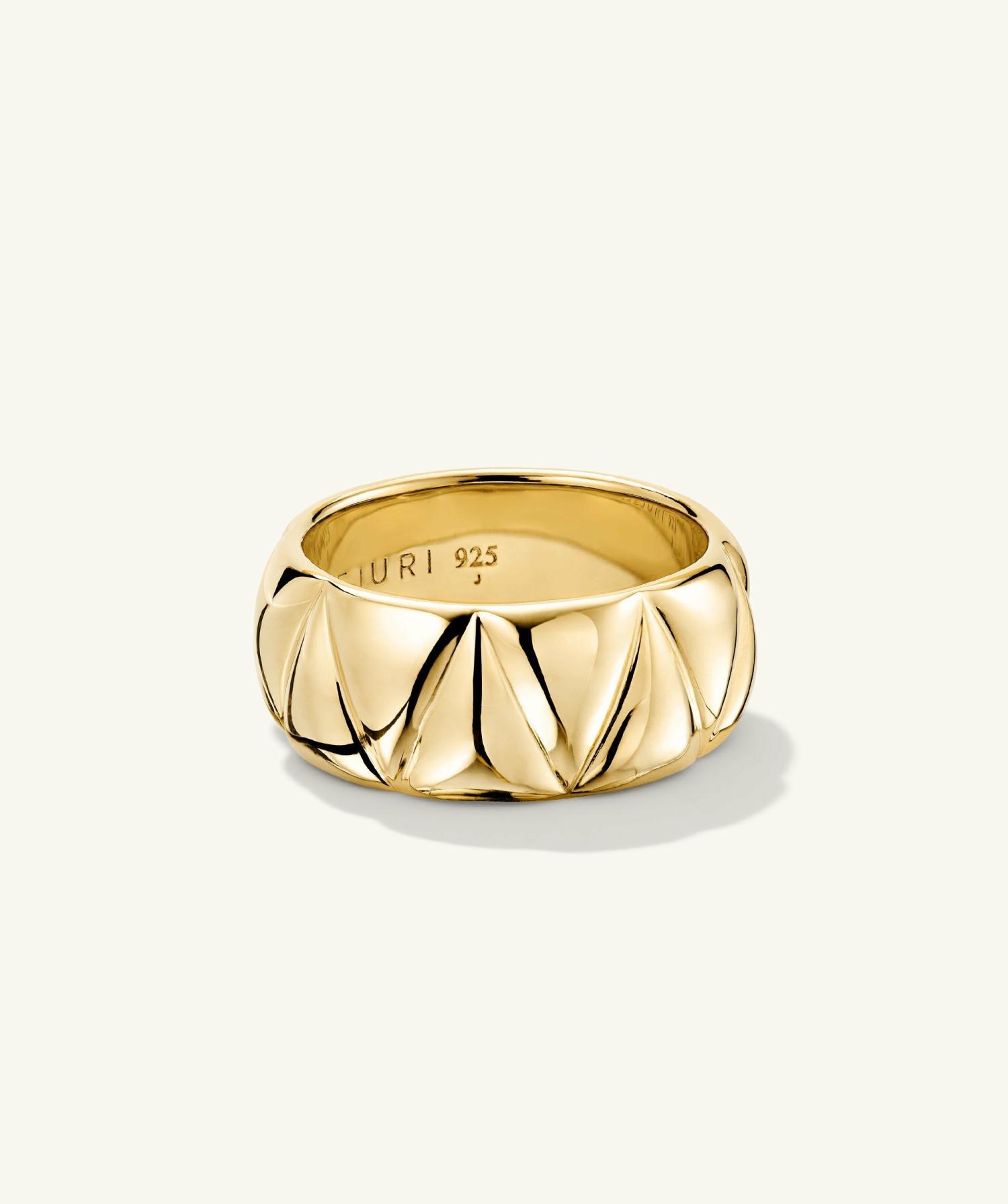 Patra Chunky Ring Gold Vermeil | Womens Statement Rings