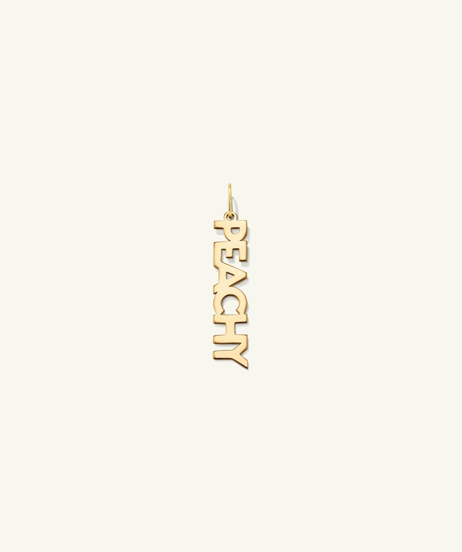 Peachy Charm 14k Yellow Gold | Womens Necklace Charms