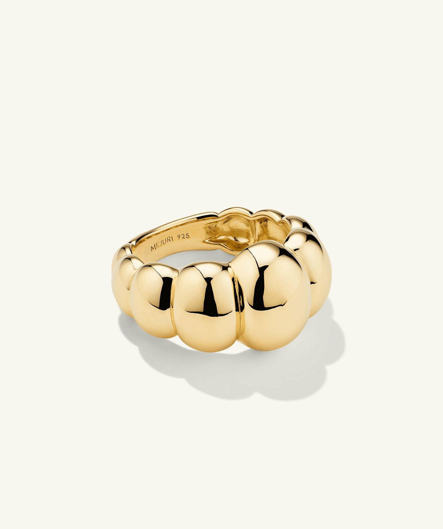 Puffy Charlotte Ring Gold Vermeil | Womens Statement Rings