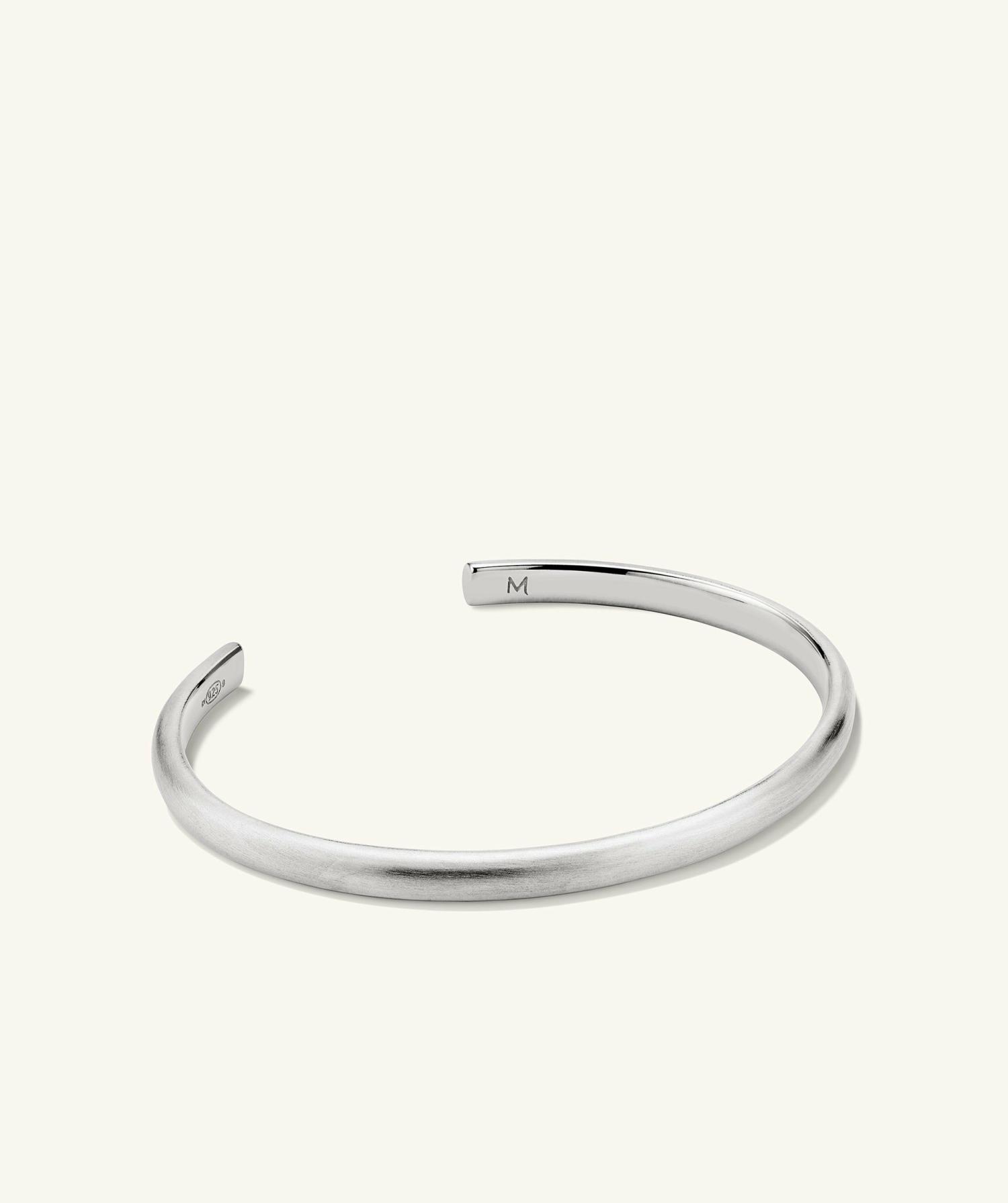 Slim Cuff Brushed Sterling Silver | Womens Cuffs & Bangle Bracelets