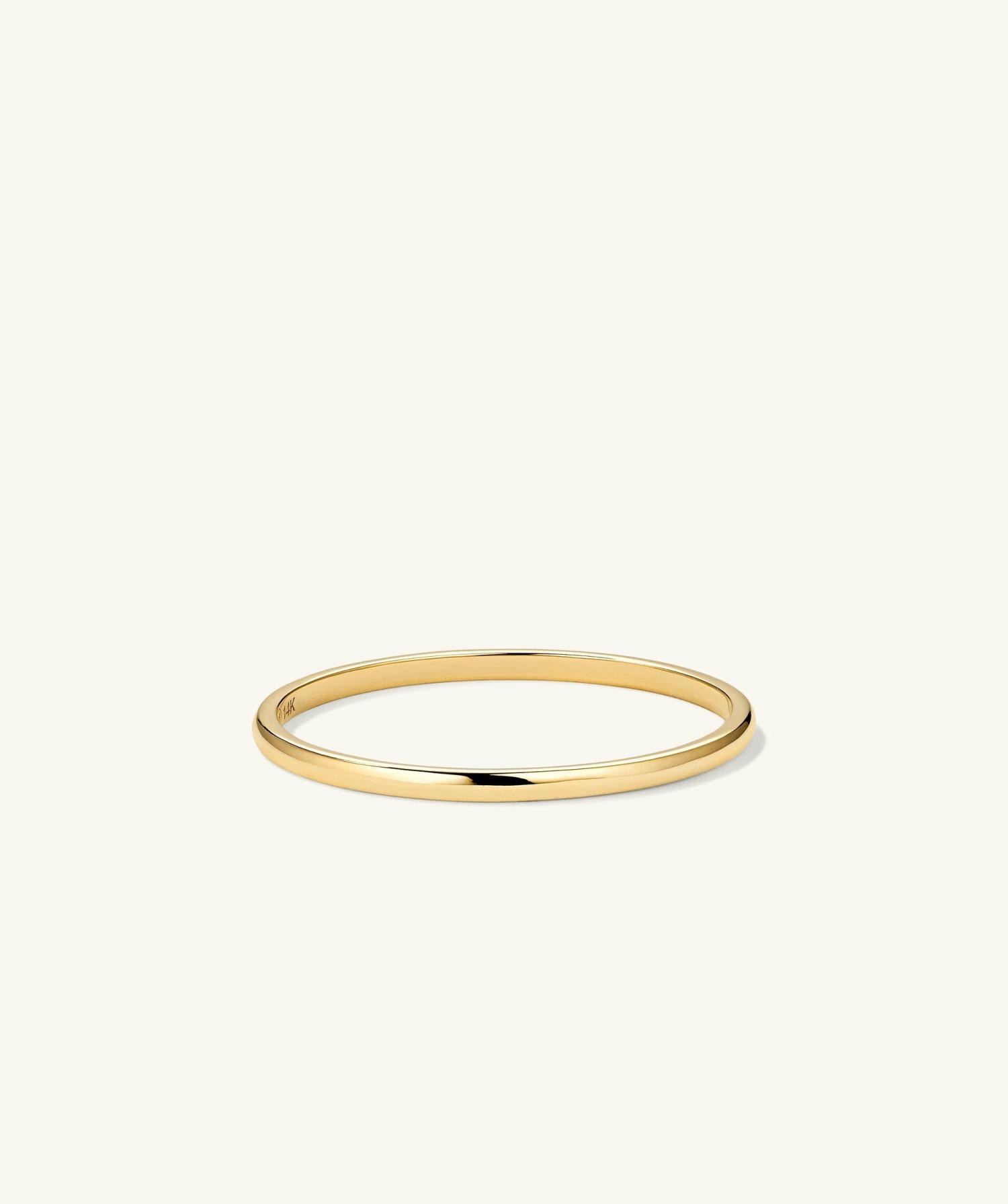 Stacker Ring 14k Yellow Gold | Womens Stackable Rings