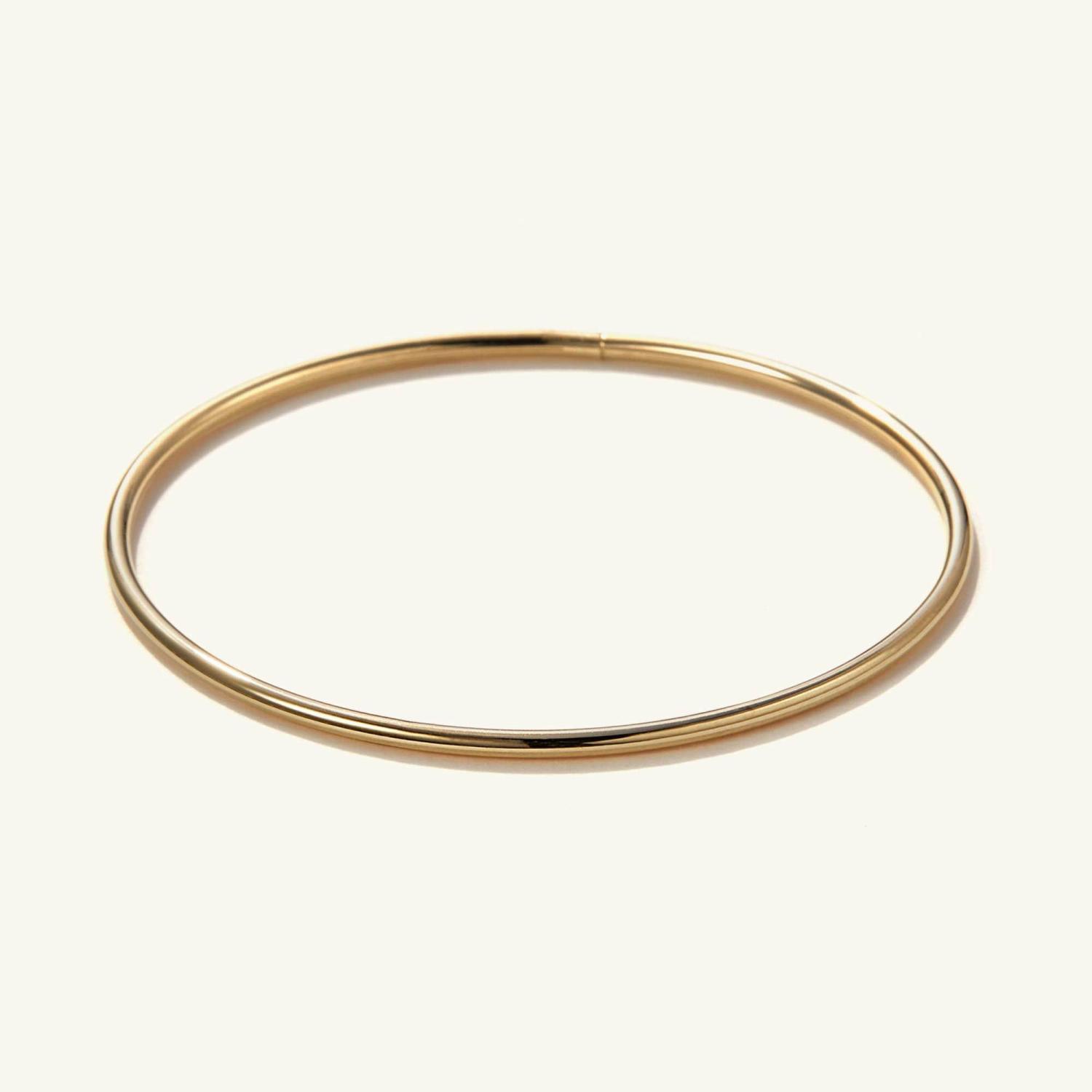 Thin Flexi Bangle 14k Yellow Gold | Womens Cuffs & Bangle Bracelets