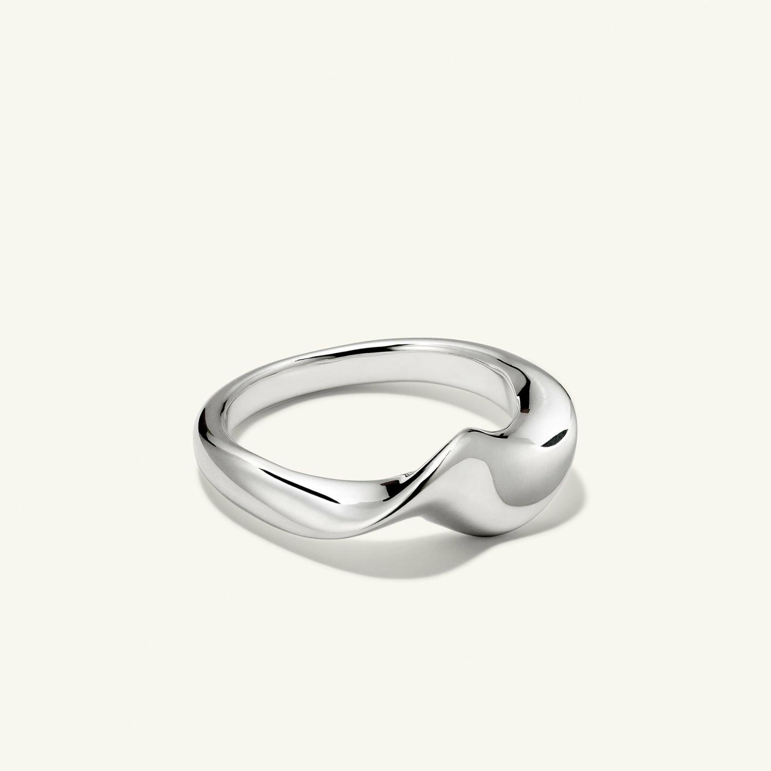 Wave Ring Sterling Silver | Womens Statement Rings