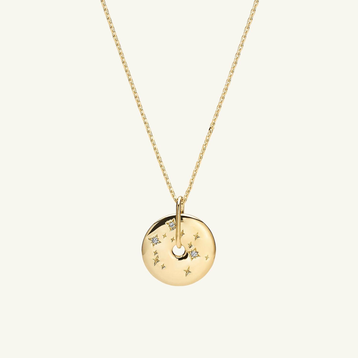 Zodiac Pendant Necklace Gold Vermeil | Womens Pendant Necklaces