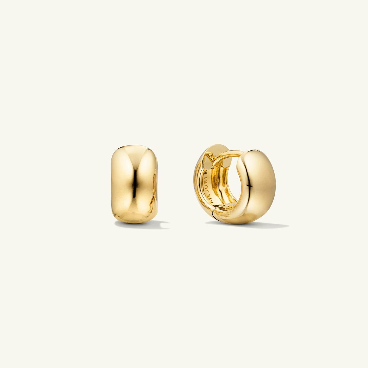 Chunky Huggie Hoops Gold Vermeil | Womens Hoop Earrings