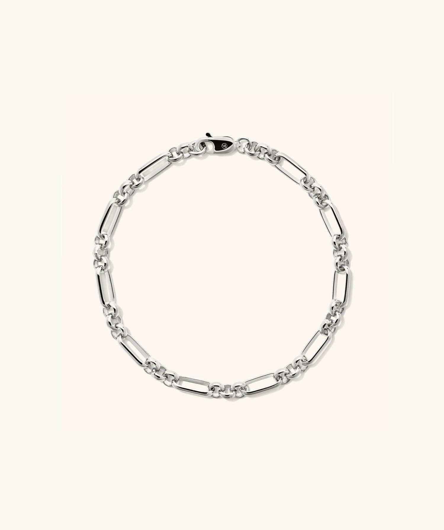 Mini Paperclip Bracelet Sterling Silver | Womens Chain Bracelets